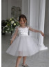 Ivory Lace Tulle Flower Girl Dress Baptism Dress Ivory Lace Tulle Flower Girl Dress Baptism Dress